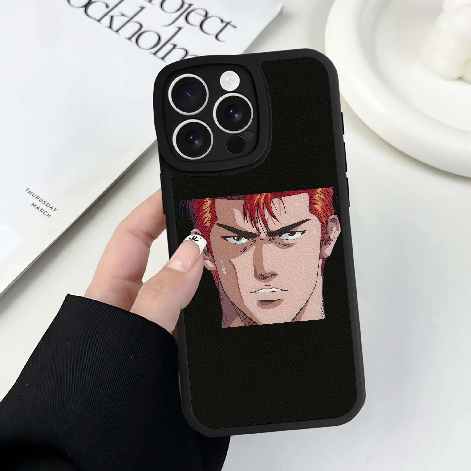 （画像用） SLAM DUNK／スラムダンク 【iPhone 16シリーズ対応】シリコンスマホケース（レザー調） 材質：シリコン